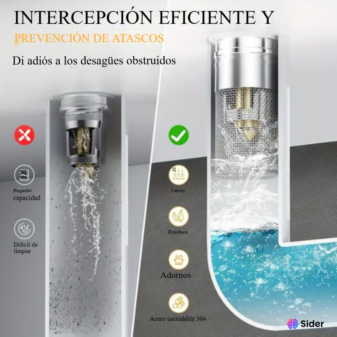 𝑻𝒂𝒑𝒐𝒏 𝒅𝒆 𝑩𝒂𝒄𝒉𝒂 𝒄𝒐𝒏 𝑭𝒊𝒍𝒕𝒓𝒐 𝒅𝒆 𝑫𝒆𝒔𝒂𝒈ü𝒆 𝑼𝒏𝒊𝒗𝒆𝒓𝒔𝒂𝒍 𝑨𝒄𝒆𝒓𝒐 𝑰𝒏𝒐𝒙𝒊𝒅𝒂𝒃𝒍𝒆