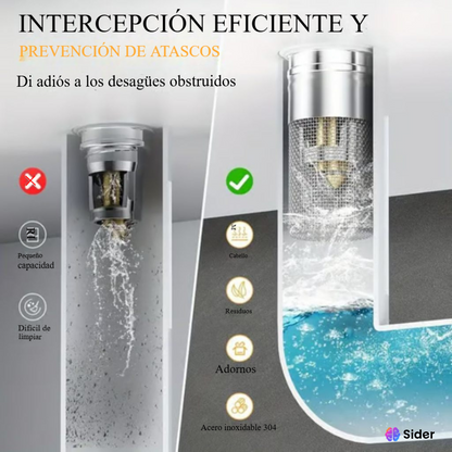 𝑻𝒂𝒑𝒐𝒏 𝒅𝒆 𝑩𝒂𝒄𝒉𝒂 𝒄𝒐𝒏 𝑭𝒊𝒍𝒕𝒓𝒐 𝒅𝒆 𝑫𝒆𝒔𝒂𝒈ü𝒆 𝑼𝒏𝒊𝒗𝒆𝒓𝒔𝒂𝒍 𝑨𝒄𝒆𝒓𝒐 𝑰𝒏𝒐𝒙𝒊𝒅𝒂𝒃𝒍𝒆